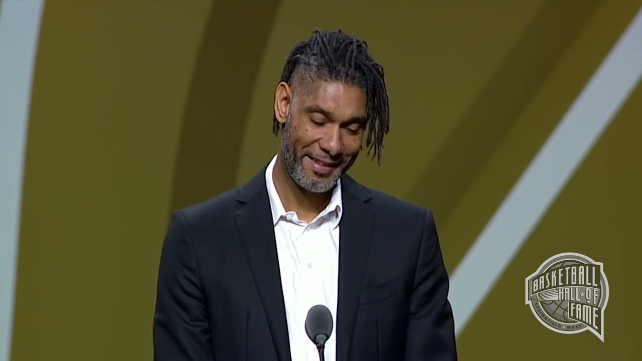 Tim Duncan accepted in the Basketball hall of fame!