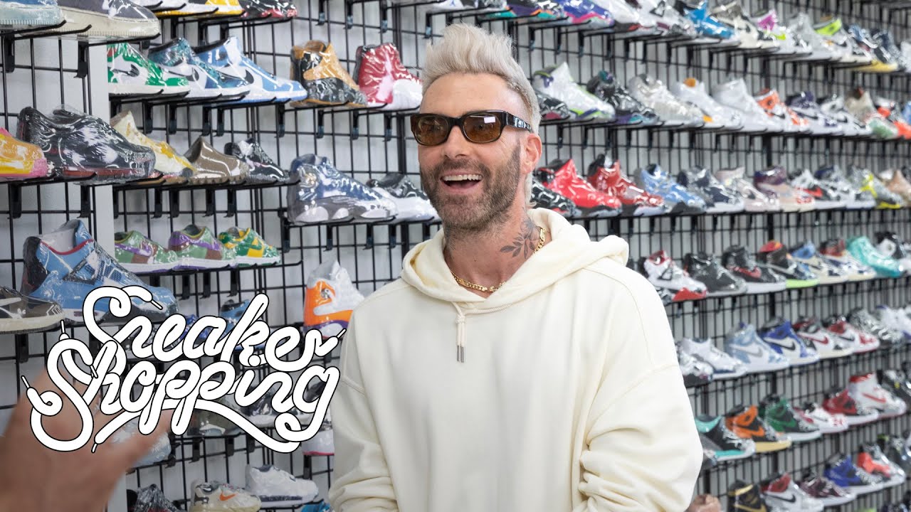 Adam Levine goes Sneaker Shopping with Complex!