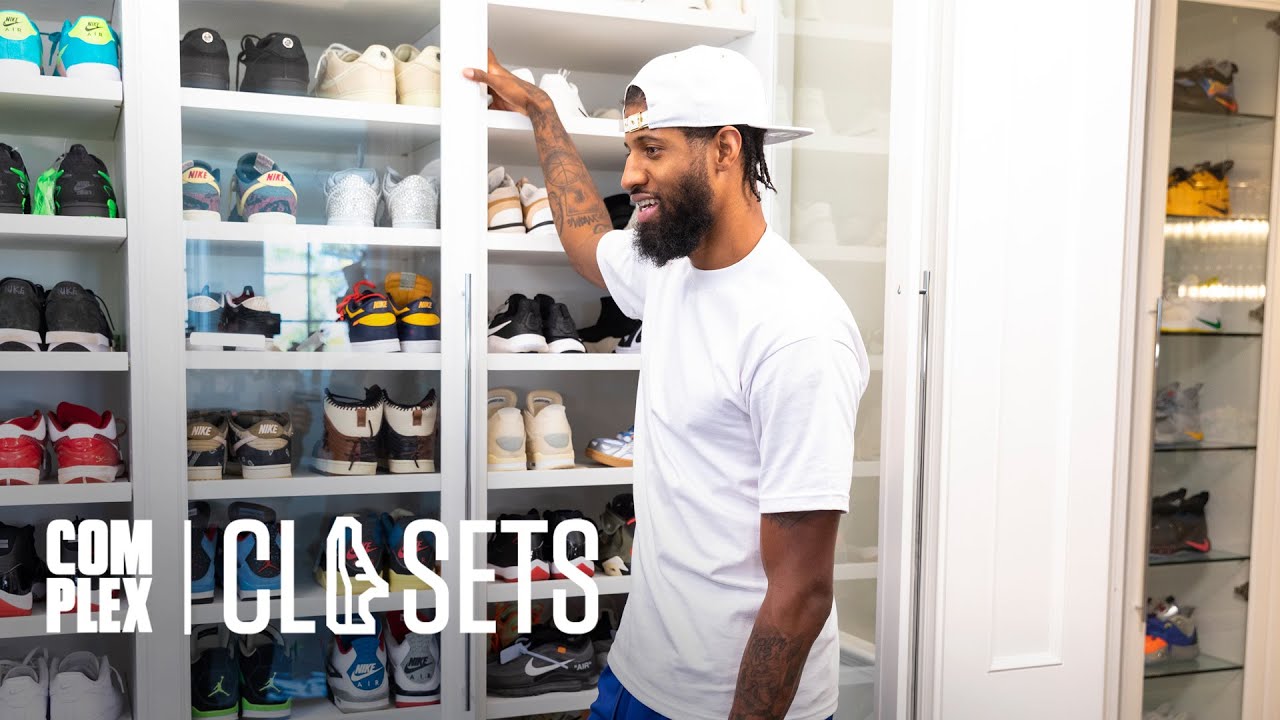 Paul George Shows His Sneaker Collection & New PlayStation Collab on Complex Closets