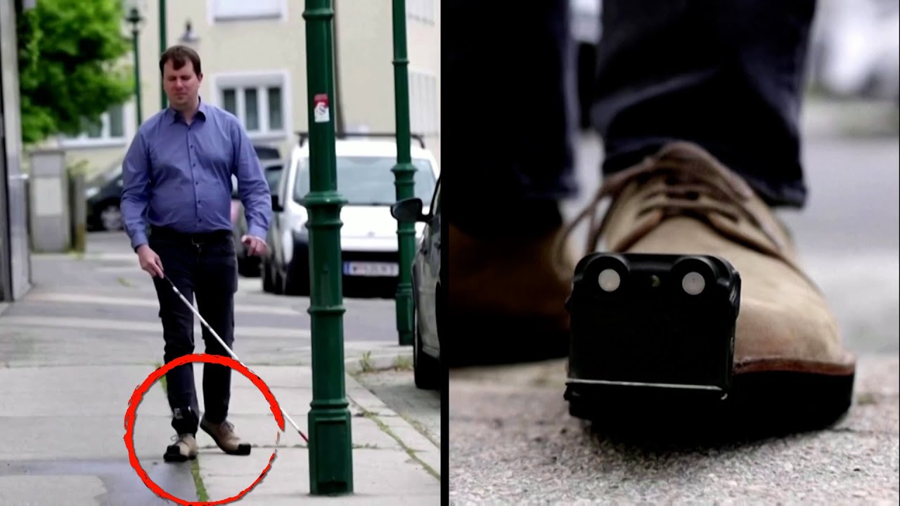 Vibrating Shoes Warn Blind People to Obstacles in Their Path