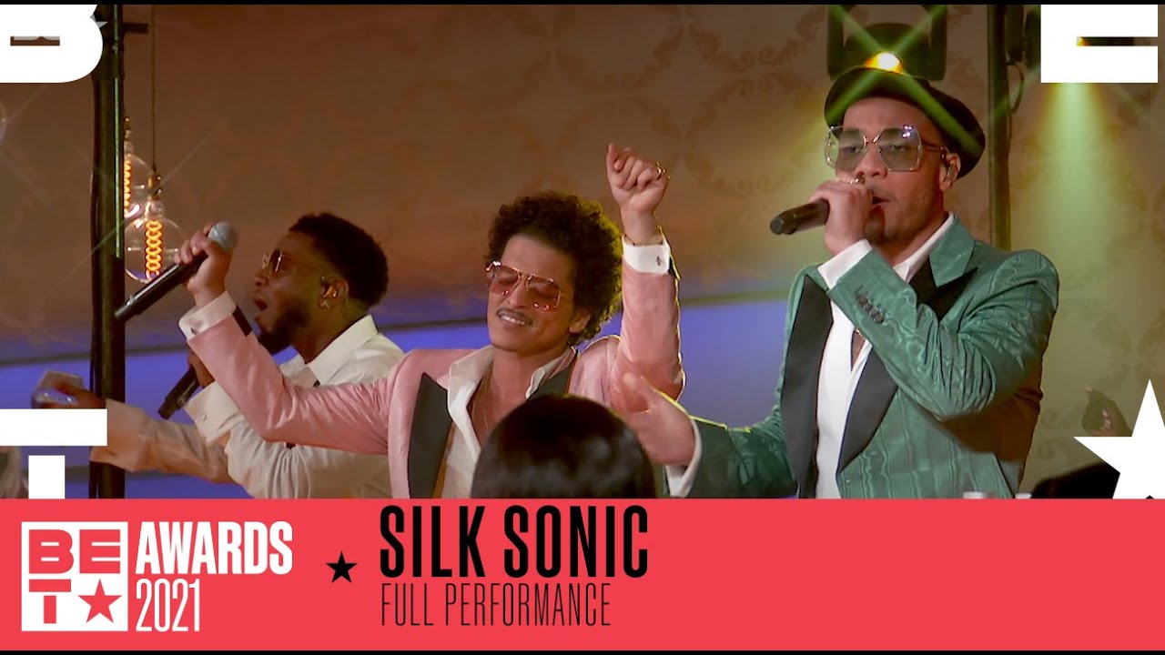 Silk Sonic Are A Dynamic Duo In ‘Leave The Door Open’ Performance | BET Awards 2021