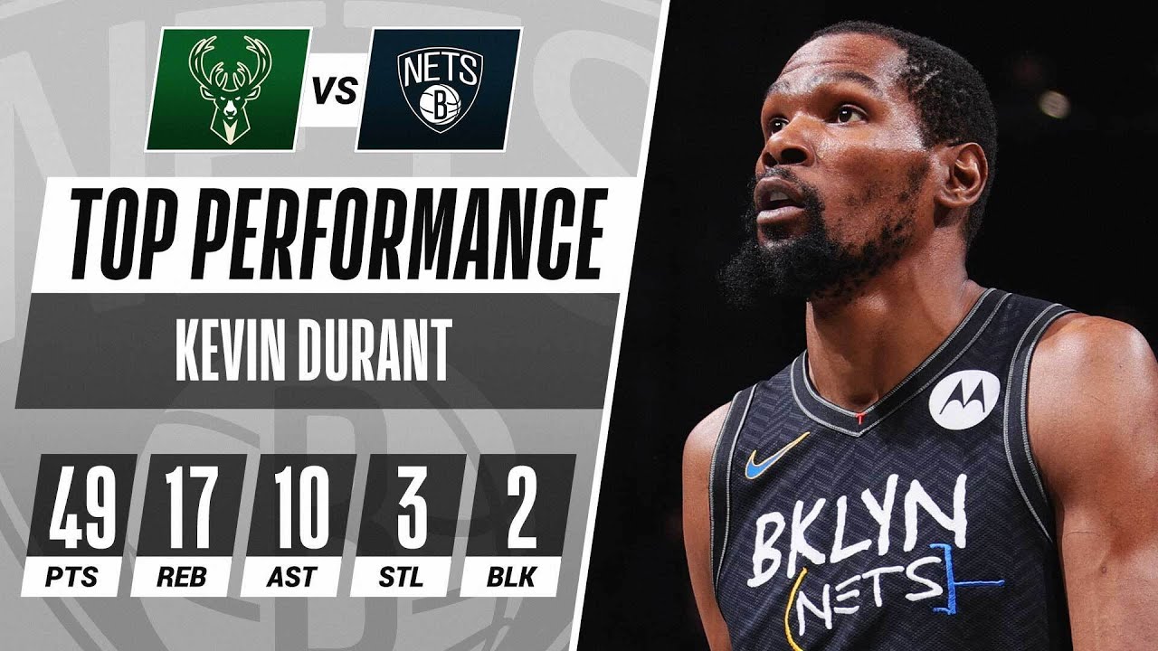 Kevin Durant’s 49-PT Triple-Double Powers Nets to Game 5 W!