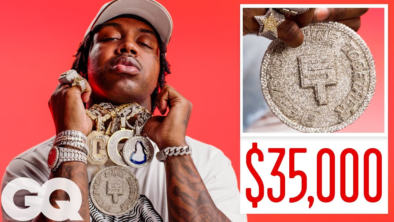 EST Gee Shows Off His Insane Jewelry Collection | GQ