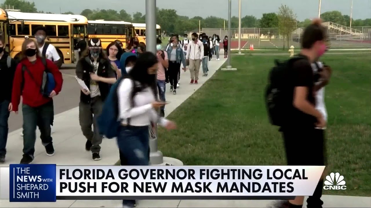 School districts starting to challenge governors on mask mandates