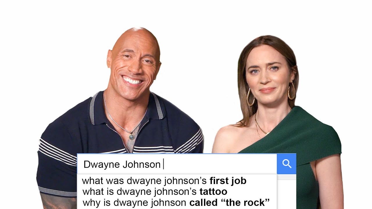 Emily Blunt & Dwayne Johnson Answer The Web’s Most Searched Questions | WIRED