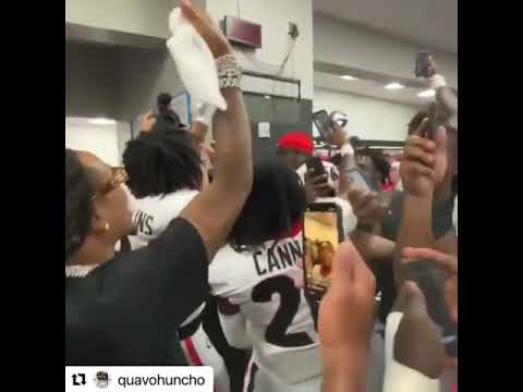 Quavo Celebrated In The Georgia Football Locker Room After Beating Clemson