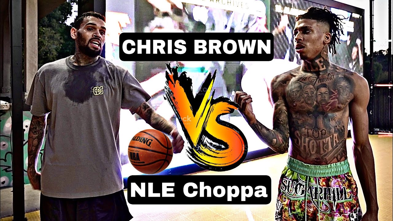 NLE Choppa Vs. Chris Brown!! Intense 3v3 Basketball Game!!