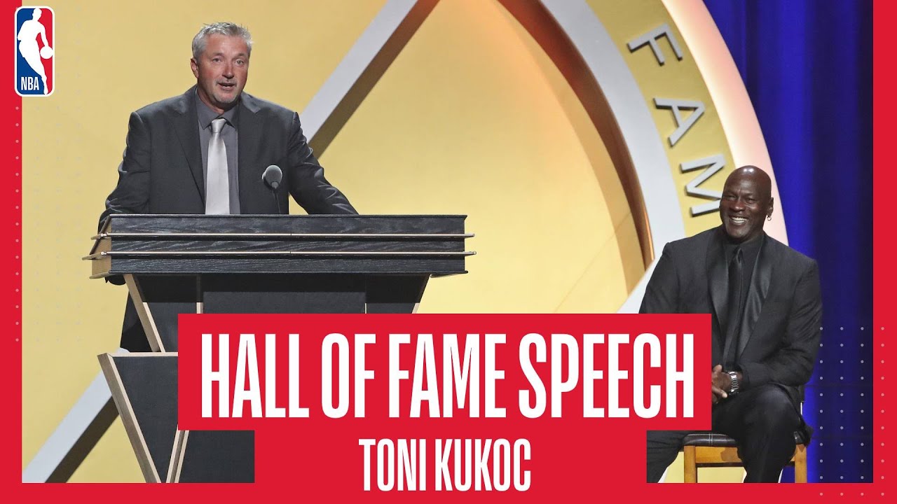 “I would like to thank Michael Jordan for kicking my butt” | TONI KUKOC Hall of Fame Speech