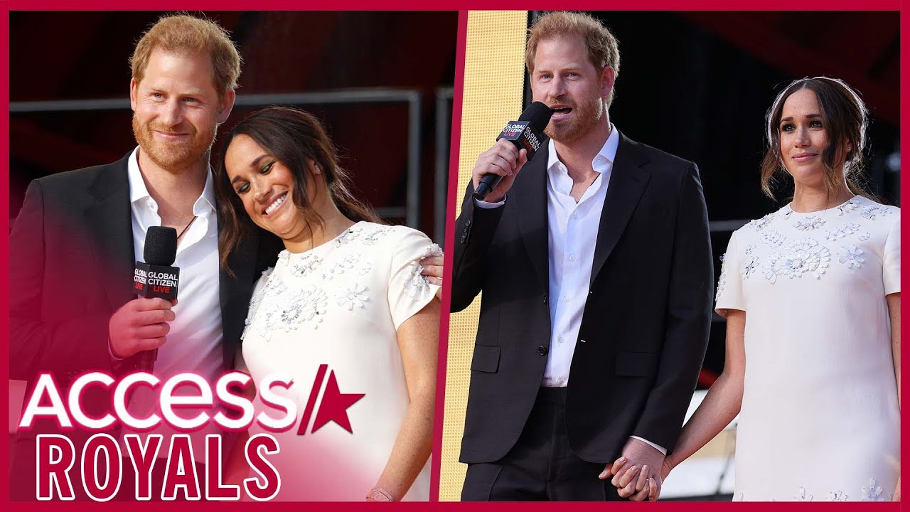Meghan Markle & Prince Harry Hold Hands Onstage At Global Citizen Live