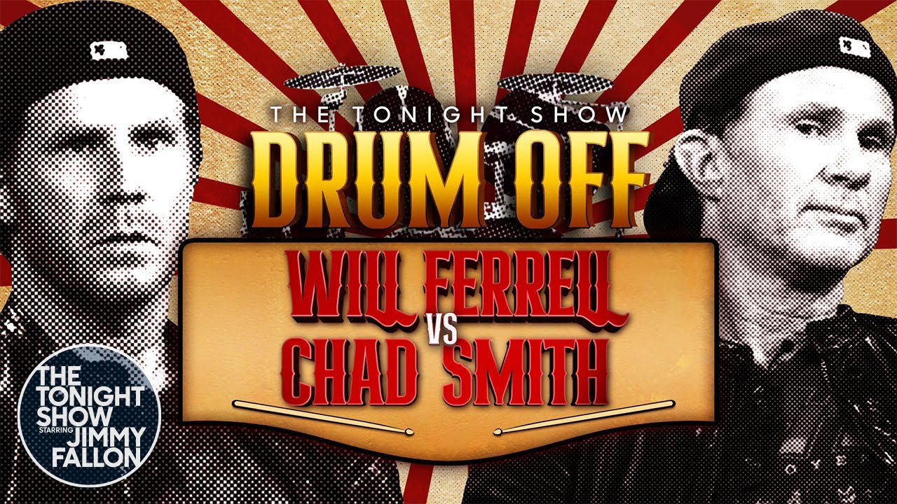 Tonight Show Drum-Off: Will Ferrell vs. Chad Smith
