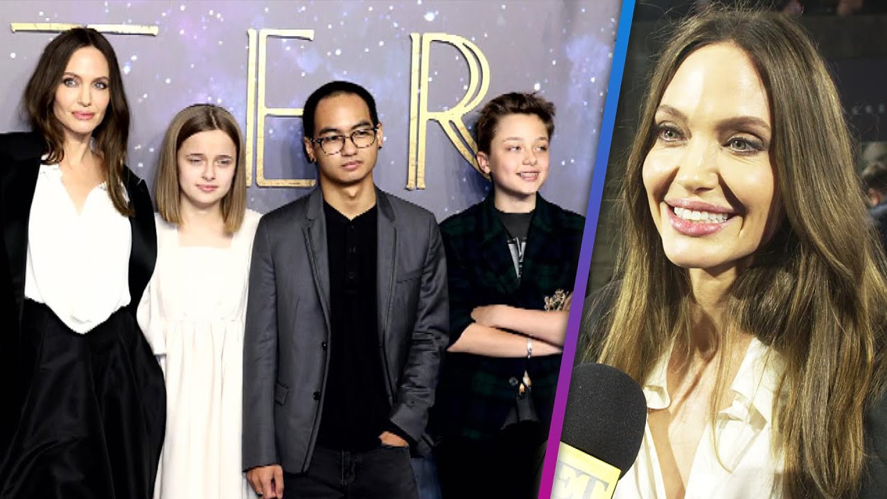 Angelina Jolie and Her Kids STUN at the ’Eternals’ UK Premiere Carpet (Exclusive)