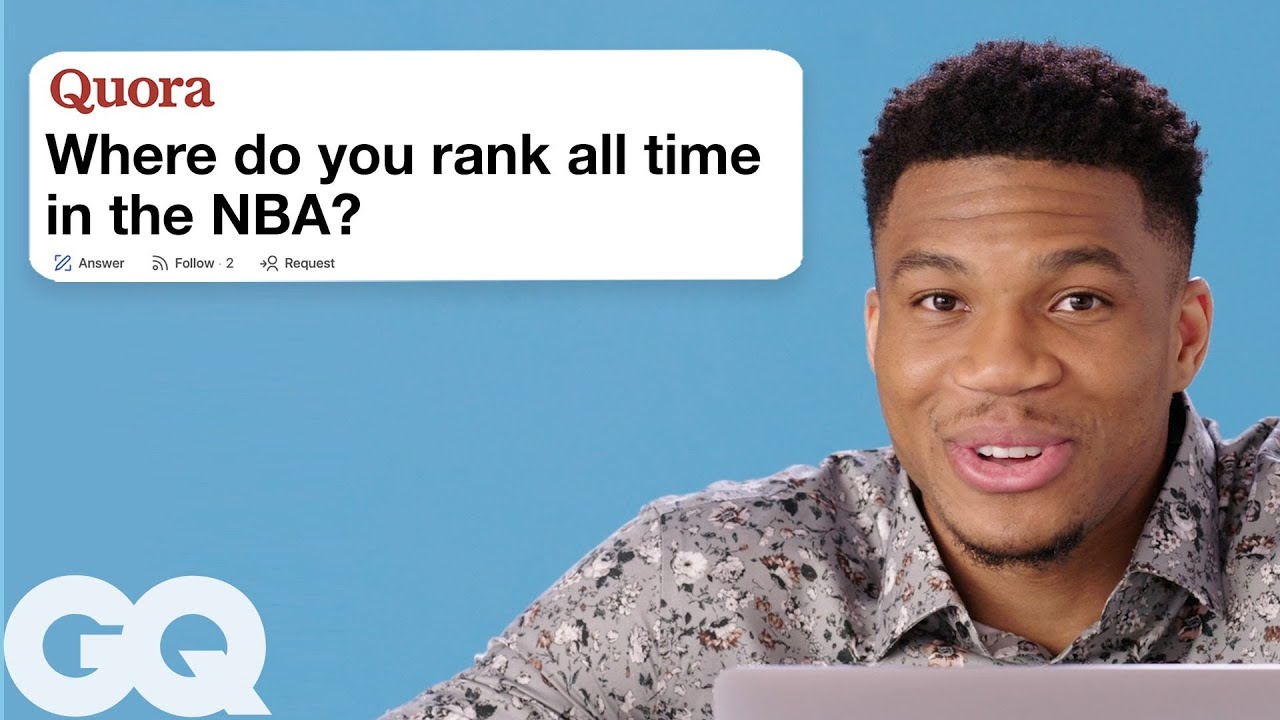 Giannis Antetokounmpo Responds to Fans on the Internet | Actually Me | GQ