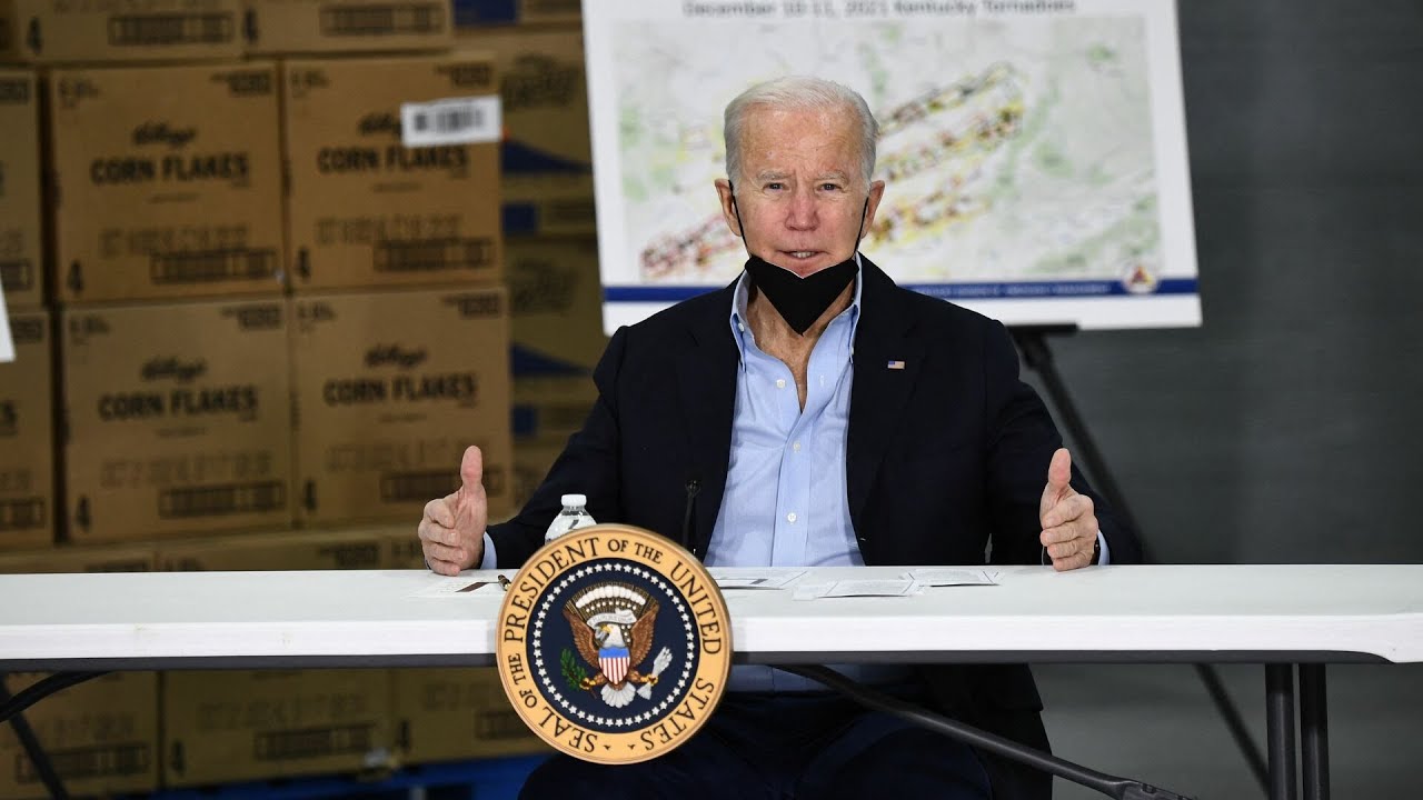Biden visits Kentucky after devastating tornadoes