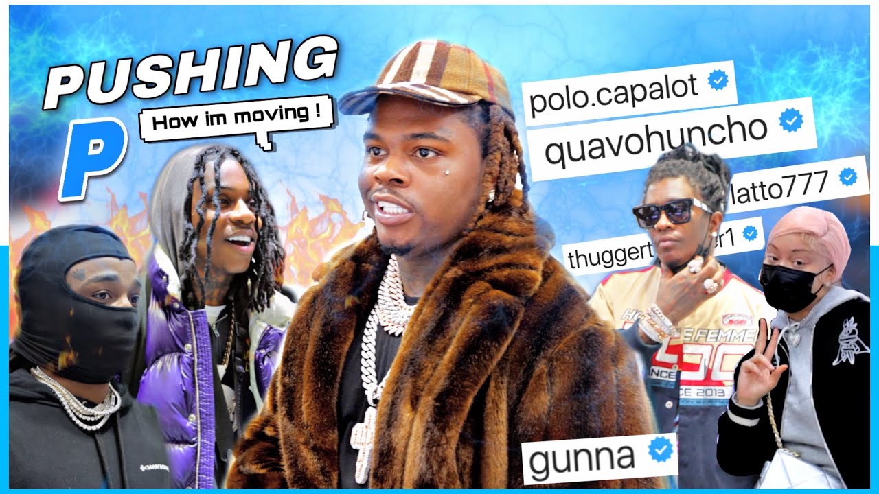 Gunna PUSHING P with Young Thug, Polo G, Quavo, and Latto at Jewelry Unlimited *christmas linkup*
