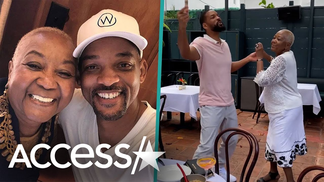 Will Smith Dances To Whitney Houston w/ Mom For Her 85th Birthday
