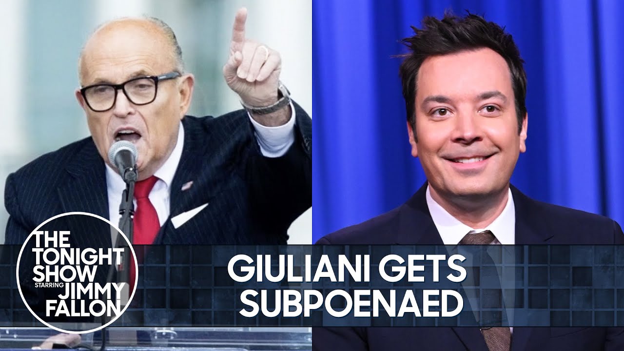 Rudy Giuliani Gets Subpoenaed by Congress, Creepy Biden Wax Sculpture Unveiled | The Tonight Show