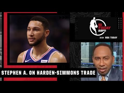 Stephen A. reacts to the James Harden-Ben Simmons trade | NBA Today