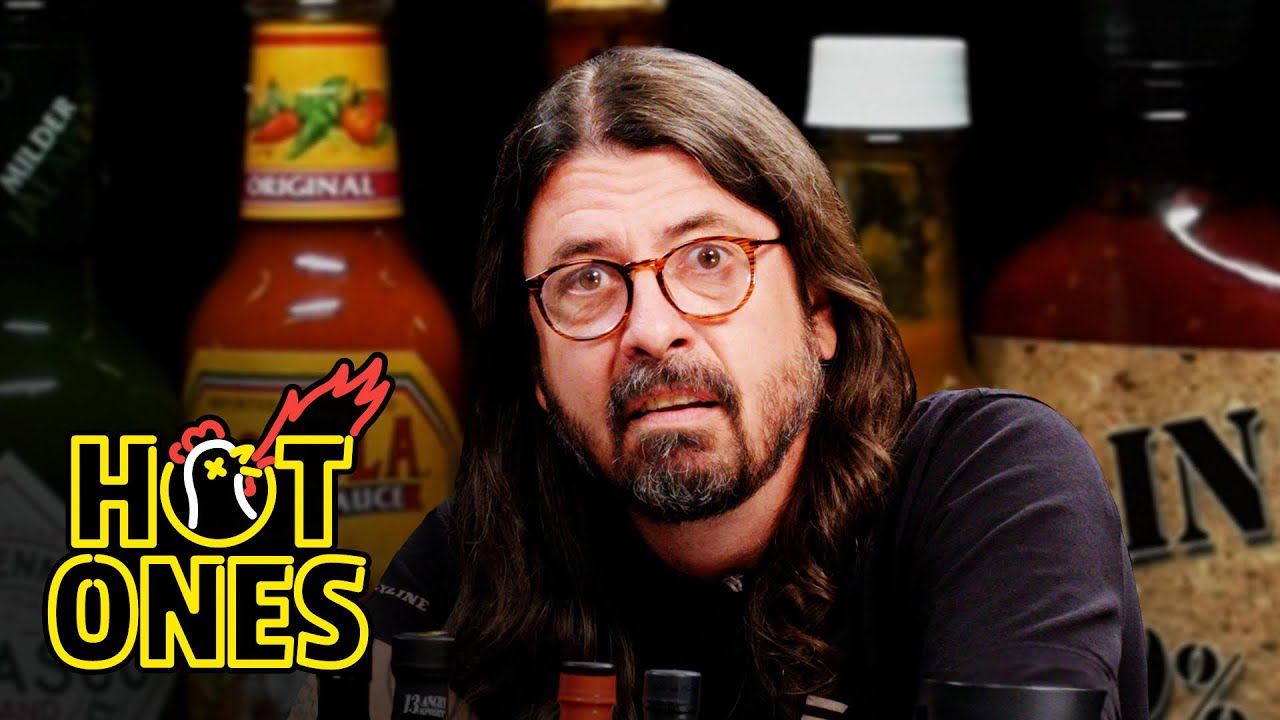Dave Grohl Makes a New Friend While Eating Spicy Wings | Hot Ones