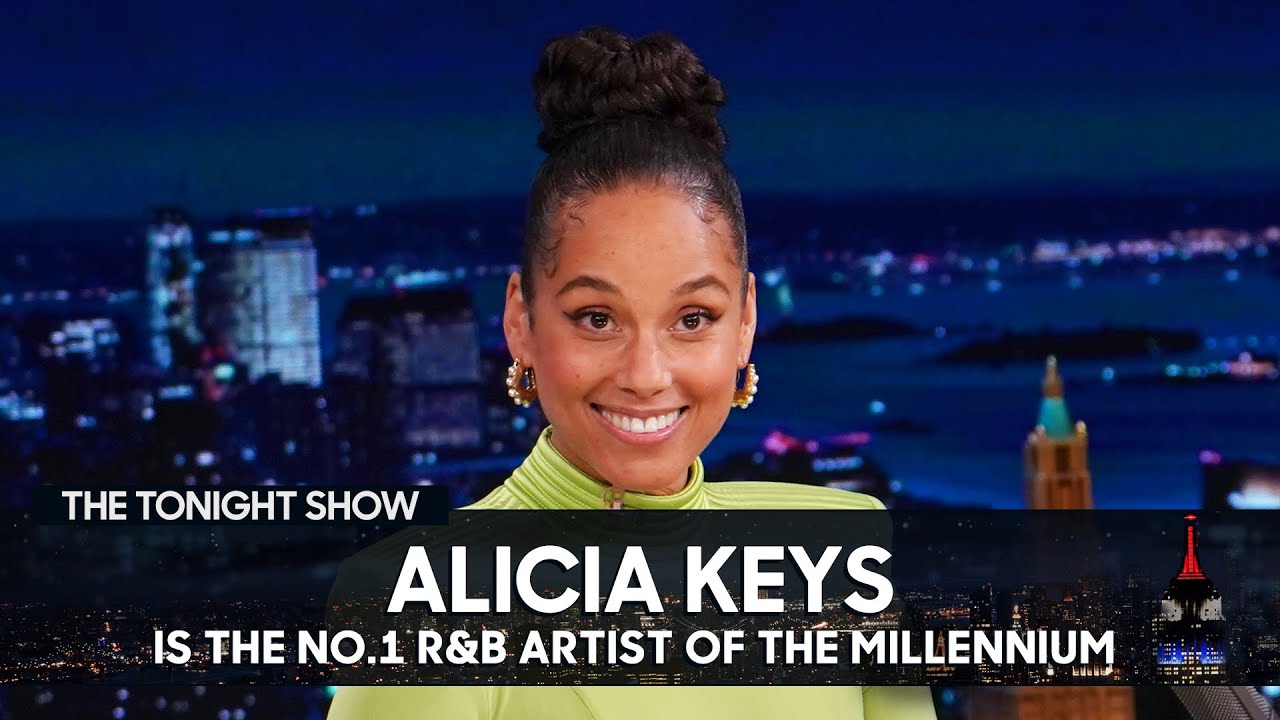 Alicia Keys Learned She Was the No. 1 R&B Artist of the Millennium While Doing Dishes | Tonight Show