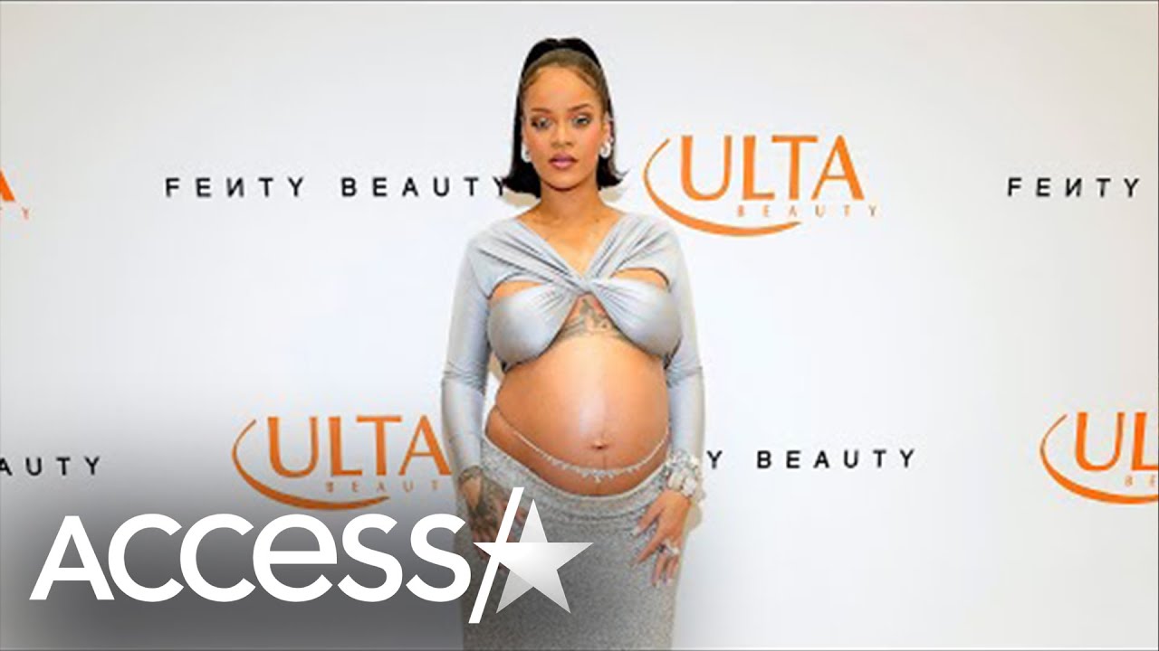 Pregnant Rihanna Shows Off Baby Bump At Fenty Beauty Event