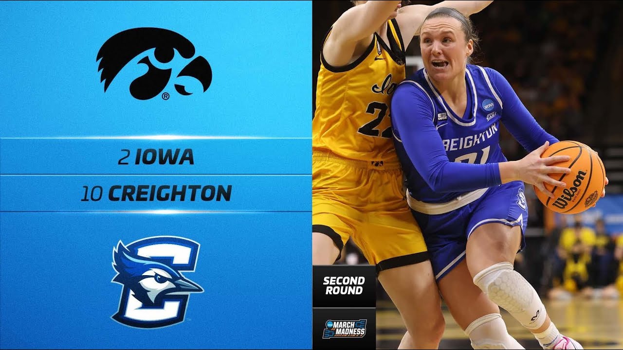Iowa vs Creighton – NCAA Women’s Tournament second-round highlights