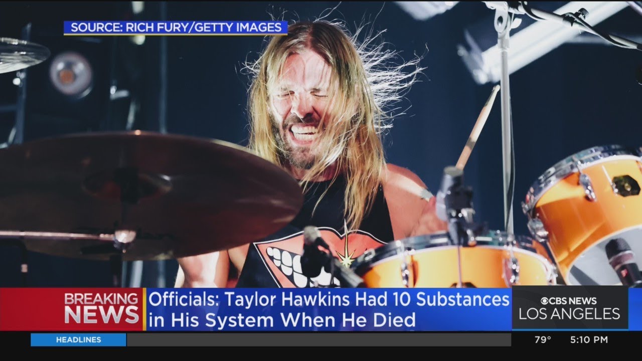 Report: Foo Fighters drummer Taylor Hawkins had 10 substances in system at time of death