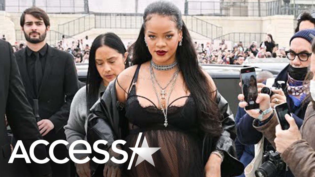 Rihanna Wears Racy Maternity Look To Dior Show