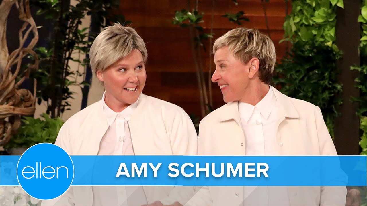 Amy Schumer Dresses Like Ellen and Explains Her Husband’s Superpower
