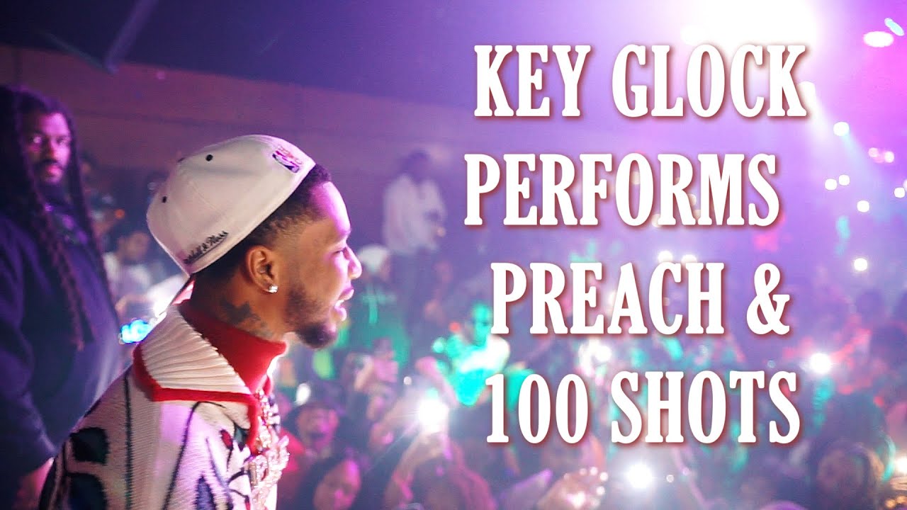 Key Glock Performs Young Dolph Tribute, Preach &100 Shots, At Sold Out Show & Receives Dolph Art