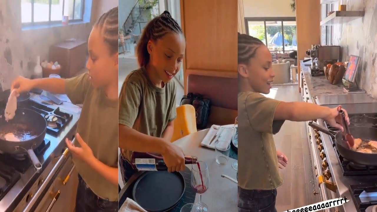 STEPHEN CURRY DAUGHTER RILEY CURRY “Little Chef in the Making”|| PREPARED DINNER FOR THEIR FAMILY