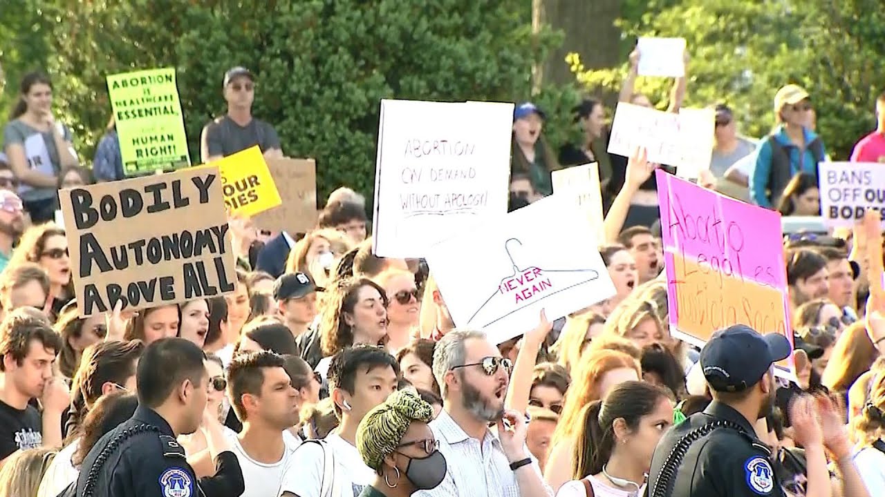 Reaction at the Supreme Court and on Capitol Hill after leaked draft opinion in abortion case