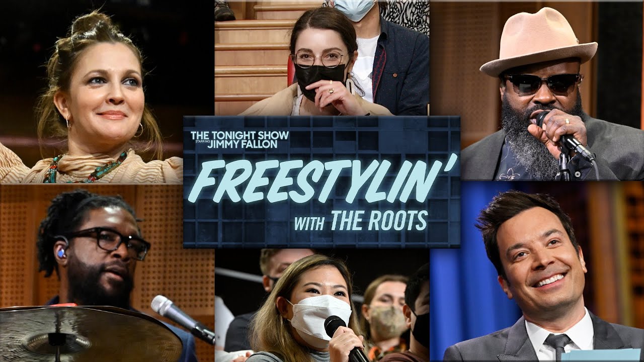 Freestylin’ with The Roots: Don’t Date Him, Fanny Packs ft. Drew Barrymore | The Tonight Show