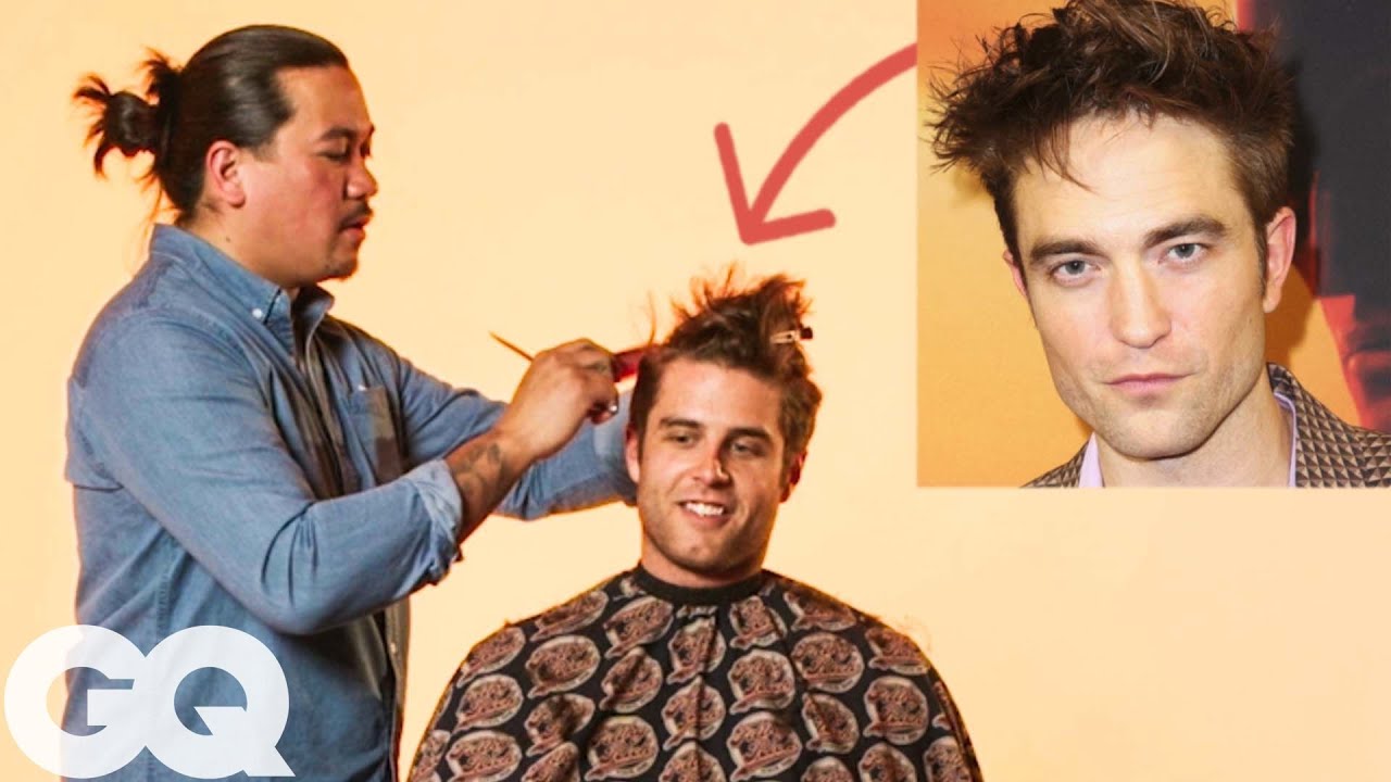 Robert Pattinson’s Haircut Recreated by a Pro Barber | Make Me Look Like | GQ