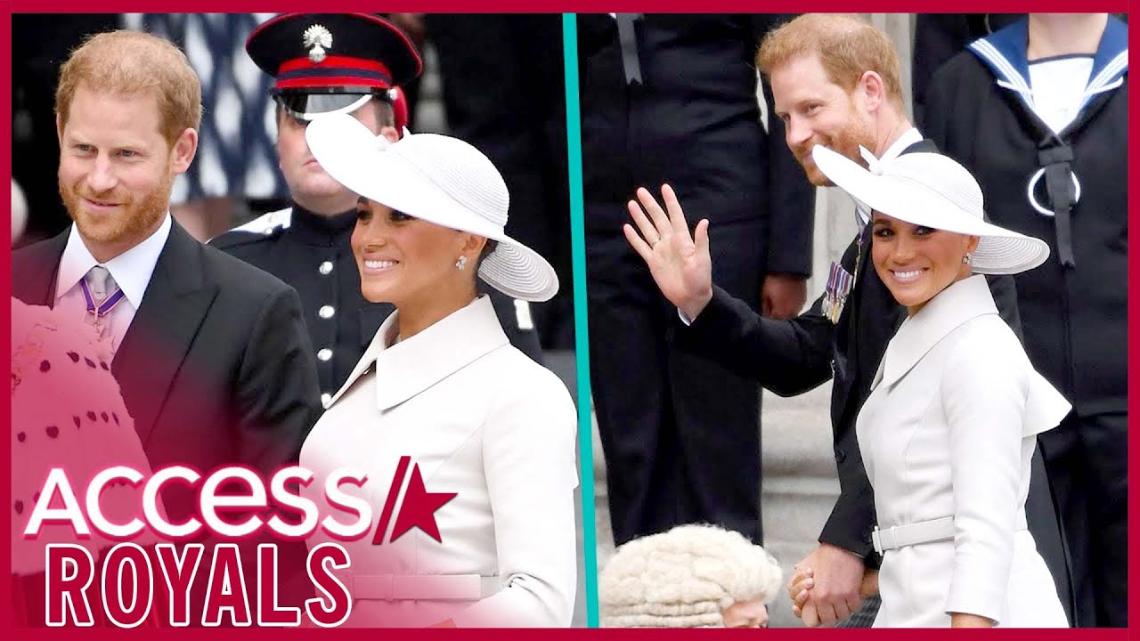 Meghan Markle & Prince Harry HOLD HANDS & SMILE While Reuniting with Royals