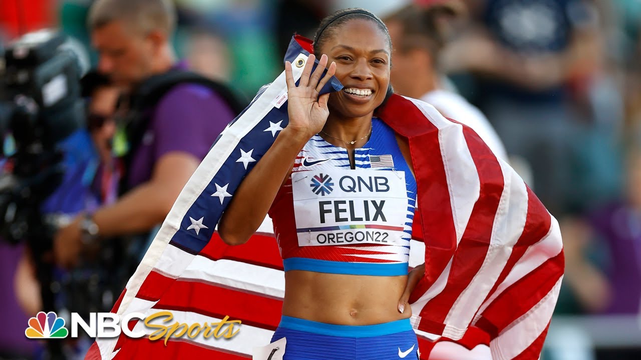 Allyson Felix’s FINAL RACE comes down to thrilling finish at Worlds | NBC Sports