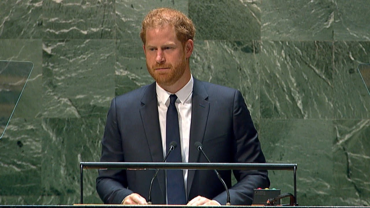 Prince Harry Gives Keynote Speech at the United Nations