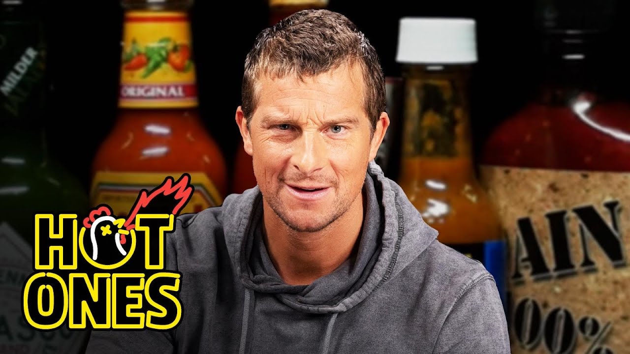 Bear Grylls Battles For Survival Against Spicy Wings | Hot Ones