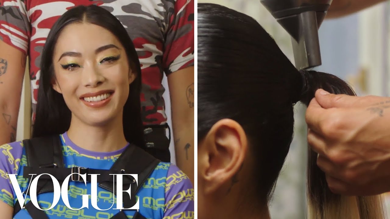 Rina Sawayma’s Invisible Sleek Ponytail In 10 Minutes – Step by Step | Hairdos | Vogue