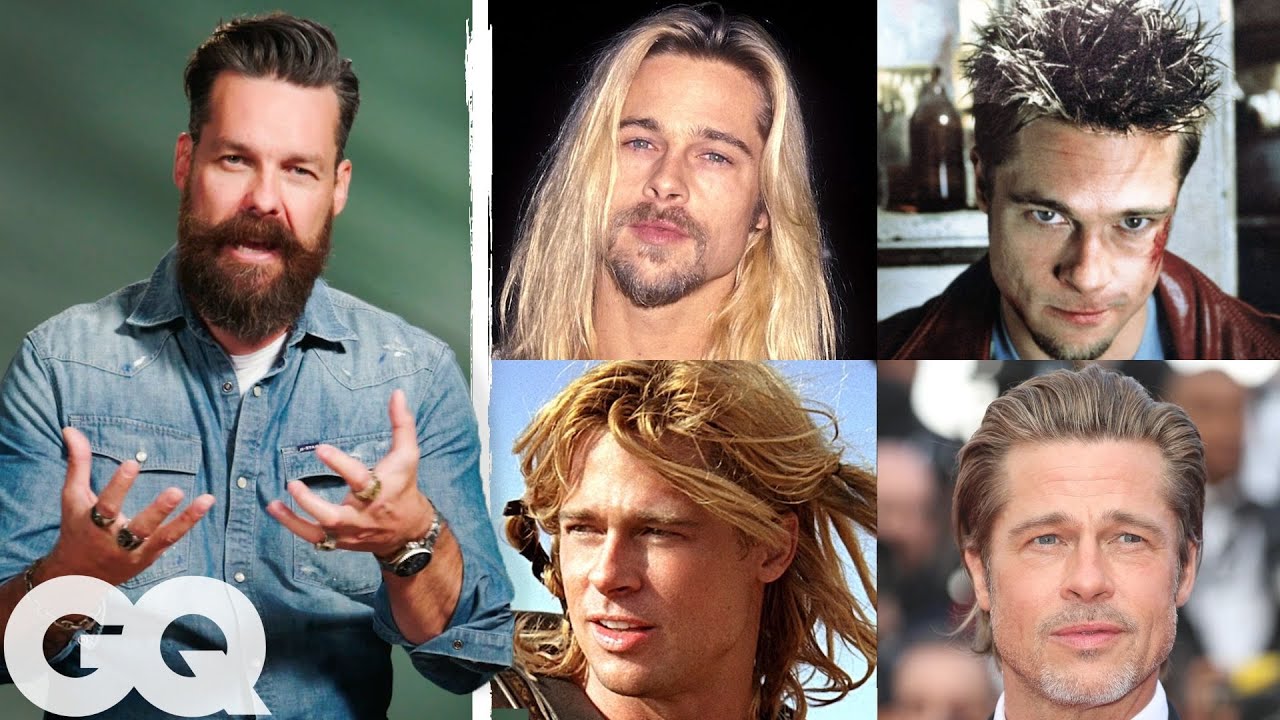 Pro Barber Critiques Brad Pitt’s Most Iconic Hairstyles | Fine Points | GQ