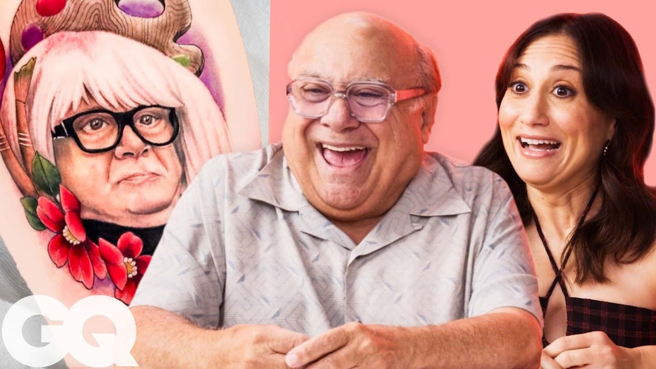 Danny DeVito & Lucy DeVito Critique Tattoos of Danny DeVito | GQ