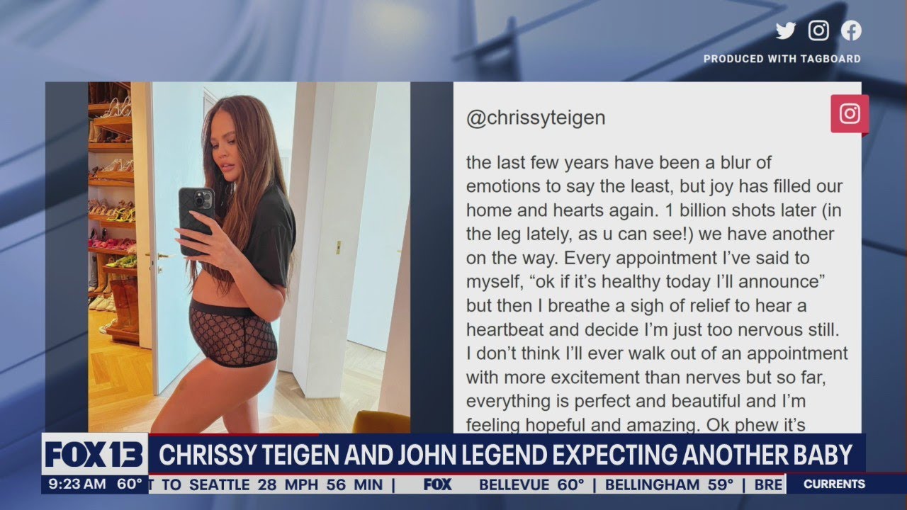 Chrissy Teigen and John Legend expecting another baby | FOX 13 Seattle