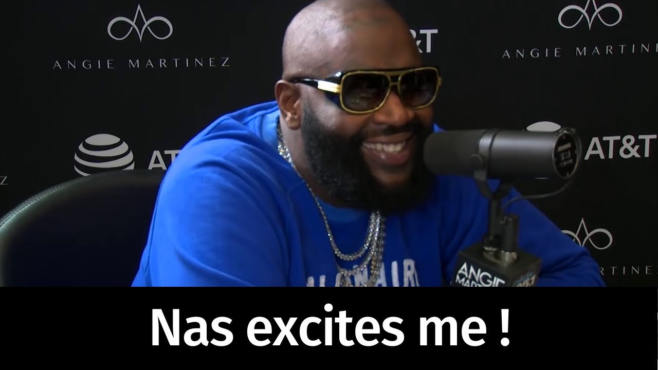 Rick Ross talks with Angie Martinez about his respect for Nas