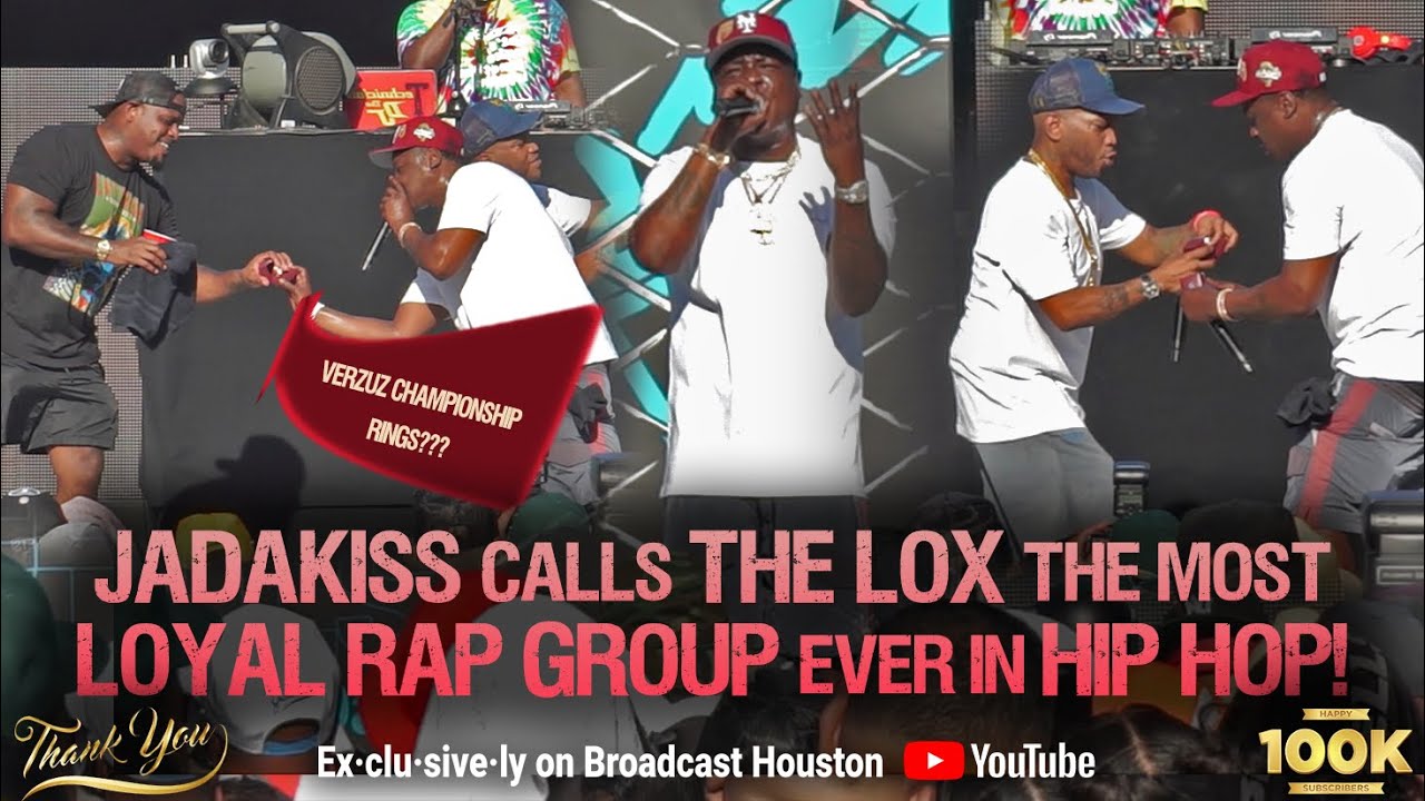 JADAKISS Gifts STYLES P & SHEEK CHAMPIONSHIP RINGS, THE LOX Never Get AWARDS @ Rock The Bells 2022