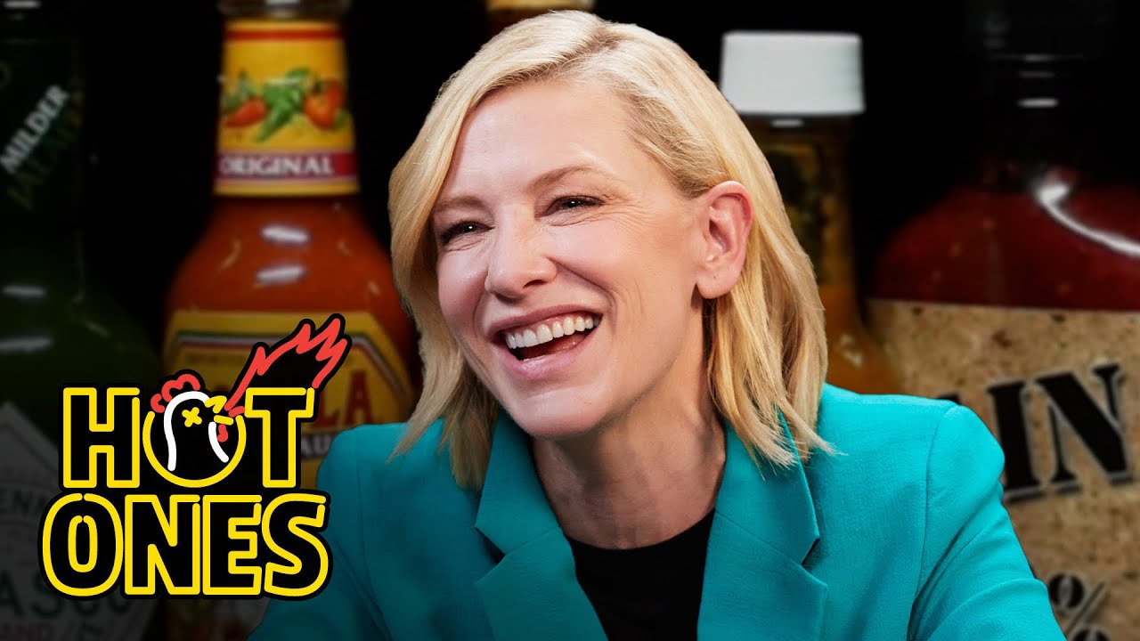 Cate Blanchett Pretends No One’s Watching While Eating Spicy Wings | Hot Ones