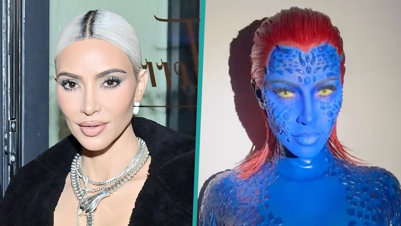 Kim Kardashian Turns Into ‘X-Men’s’ Mystique For Halloween
