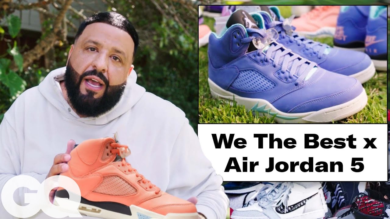 DJ Khaled Shows Off His Sneaker Collection & New “We The Best” x Air Jordan 5 | GQ