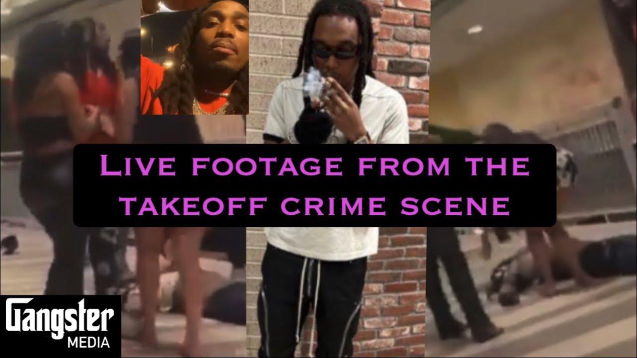 Exclusive Footage from the crime scene where RAPPER TAKEOFF from the MIGOS was killed in Houston