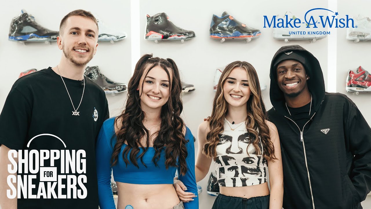 Sidemen & Hattie from Make-A-Wish Go Shopping for Sneakers at Kick Game