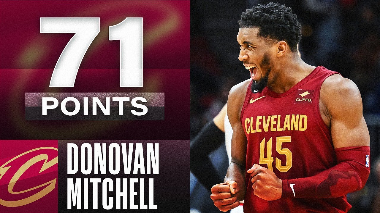 Donovan Mitchell Record-Breaking 70-PT DOUBLE-DOUBLE |