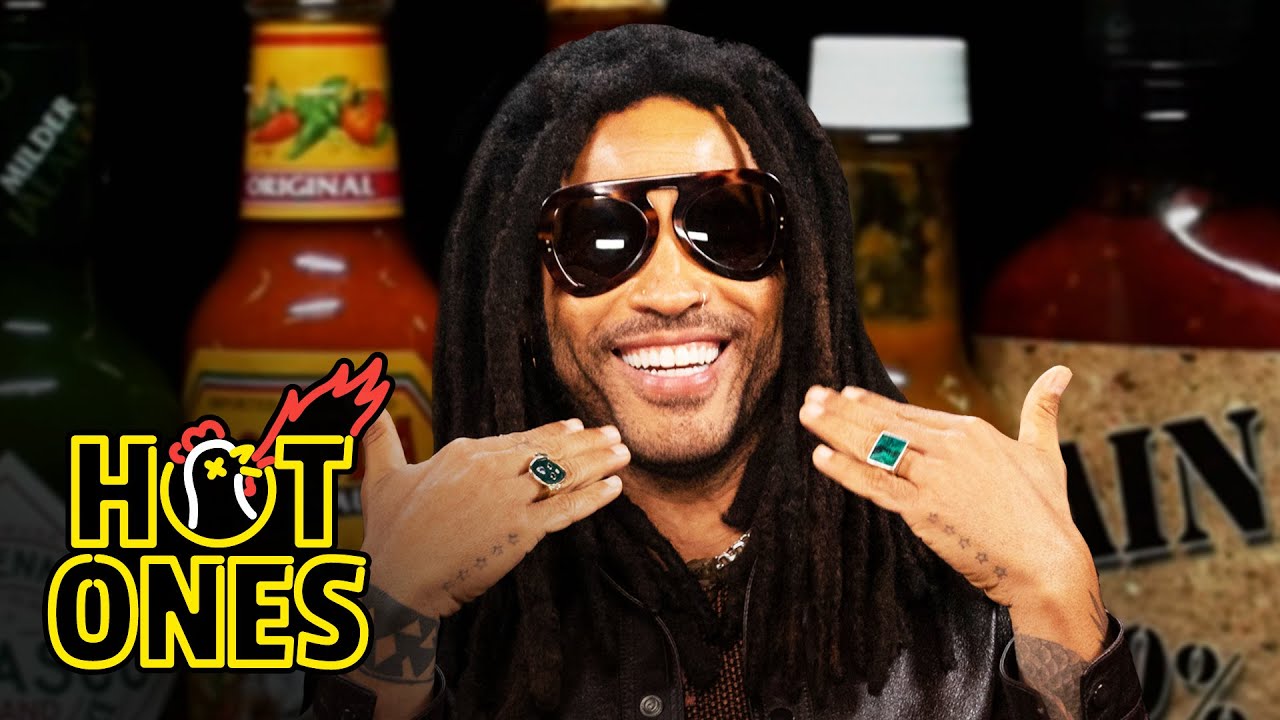 Lenny Kravitz Stays Cool While Eating Spicy Wings | Hot Ones